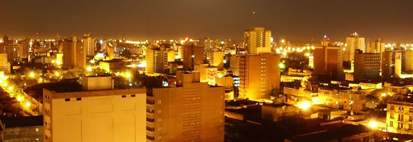Santa Fe de la Veracruz | Vista nocturna de la ciudad de Santa F